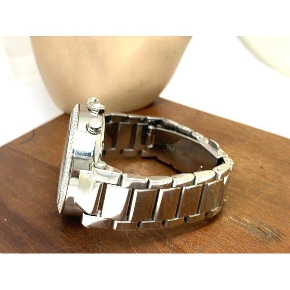 Michael Kors Women's Watch MK5353 Parker Silver Steel Chronograph Gemmed USED - Picture 9 of 14